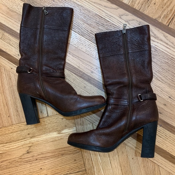 Leather Prada rubber soles boots - Picture 2 of 2